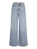 Spodnie damskie - JACK & JONES Damskie spodnie dżinsowe JJXX JXTOKYO Wide HW CR6013 LN Jeans, niebieski (Light Blue Denim), 30/30 - miniaturka - grafika 1