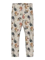 Legginsy - NAME IT Legginsy chłopięce Nmmwillit Wool Longjohn XXIII, szary melanż, 104 - miniaturka - grafika 1