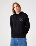 Bluzy męskie - WRANGLER PRIDE HOODIE BLACK W6L6HA100 L - miniaturka - grafika 1