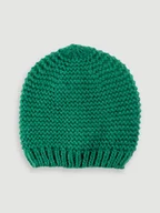 Czapki damskie - Czapka w kolorze zielonym - miniaturka - grafika 1