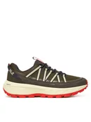 Buty trekkingowe męskie - Jack Wolfskin Trekkingi Wild Hike Texapore Low M A65577 Khaki - miniaturka - grafika 1