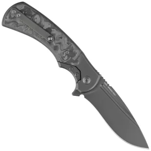 Nóż składany Fox 40th Anniversary Knife Marble Carbon Fiber, Black PVD M390 (FX-F2017 R) - Noże - miniaturka - grafika 3