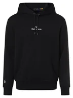 Swetry męskie - Polo Ralph Lauren Męski sweter z kapturem Mężczyźni Bawełna niebieski jednolity, M - miniaturka - grafika 1