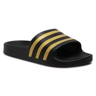 Klapki i japonki damskie - Adidas Klapki adilette Aqua EG1758 Cblack/Goldmt/Cblack - miniaturka - grafika 1