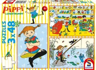 Puzzle - Puzzle Układanka 3 W 1 Dla Dzieci 4+ Z Serii Pippi Langstrumpf Zabawne Scenki Z Kultowej Bajki - miniaturka - grafika 1