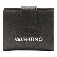 Portfele - Valentino portfel damski alexia zip around wallet czarny - miniaturka - grafika 1