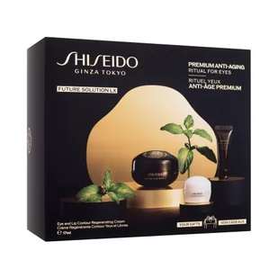 Shiseido Future Solution LX Eye And Lip Contour Regenerating Cream Zestaw krem pod oczy Future Solution LX Eye & Lip Regenerating Cream 17 ml + pianka oczyszczająca Future Solution LX Extra Rich Cleansing Foam 15 ml + krem do twarzy Future Solution LX Total Protective Cream SPF20 15 ml - Zestawy kosmetyków damskich - miniaturka - grafika 1