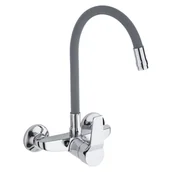 Baterie kuchenne - Bateria Kuchenna Ścienna Elastyczna Wylewka Kran - miniaturka - grafika 1