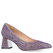 Czółenka - Czółenka z cyrkoniami - MENBUR 24382 FIOLETOWE - miniaturka - grafika 1