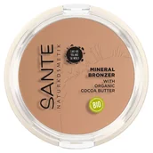 Bronzery i konturowanie twarzy - Sante Naturkosmetik Delikatny naturalny kosmetyk mineralny bronzer, konturowanie i bronzer w proszku, ekstrakty biologiczne, naturalny makijaż, wegański, 9 g - miniaturka - grafika 1