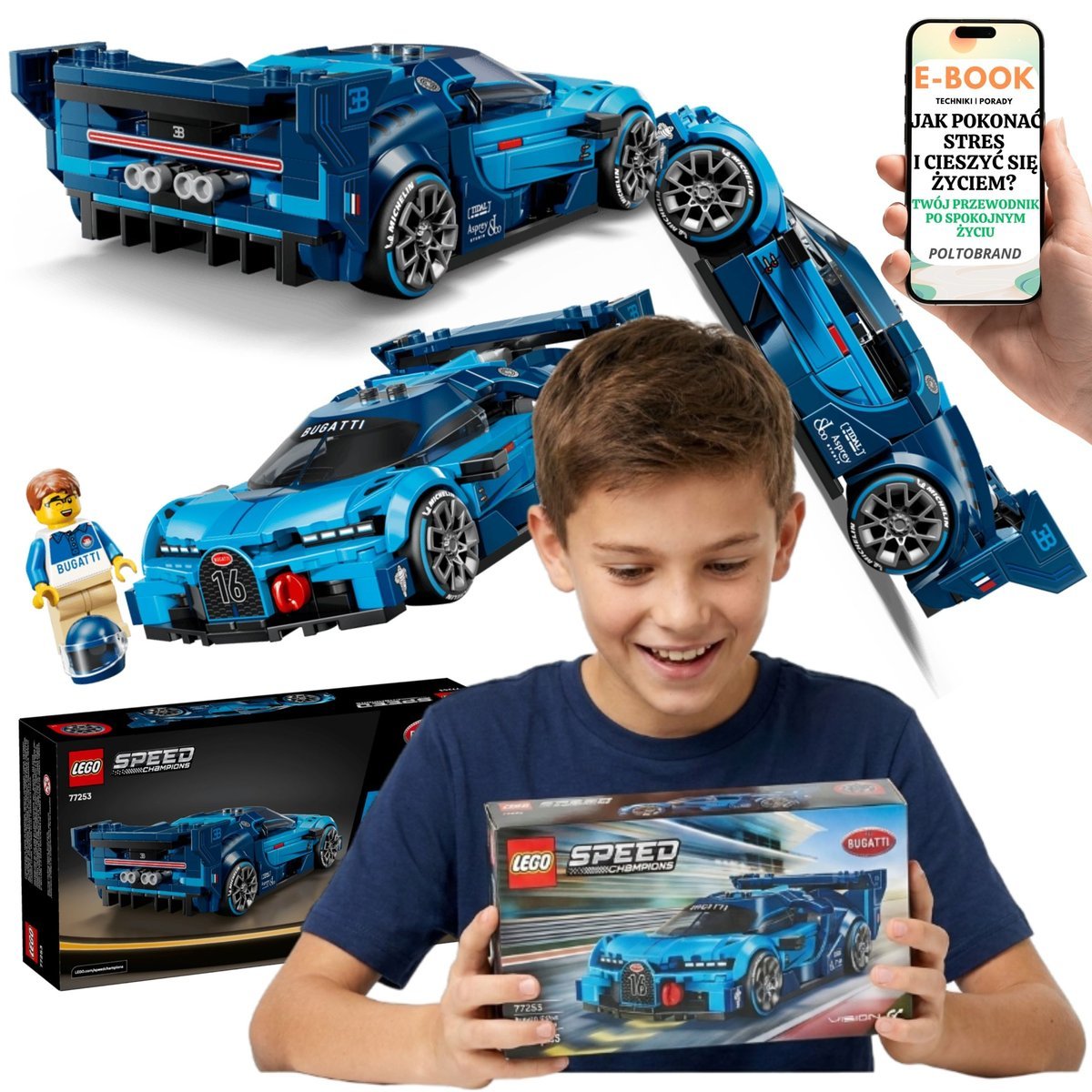 LEGO BUGATTI VISION GT 77253 Speed Champions Hipersamochód Dla Chłopca + E-BOOK-1