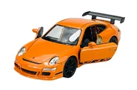 Samochody i pojazdy dla dzieci - WELLY PORSCHE 911 (997) GT3 RS POMARAŃCZOWY 1:34 SAMOCHÓD NOWY METALOWY MODEL - miniaturka - grafika 1