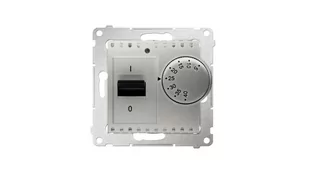 Kontakt Simon Regulator temperatury z czujnikiem wewnętrznym 16(2) A srebrny mat - Regulatory i termostaty - miniaturka - grafika 2