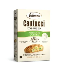 Ciastka Cantucci Pistacchi e Cedro Falcone 180g - Cytrynowo-pistacjowe - Ciastka - miniaturka - grafika 1