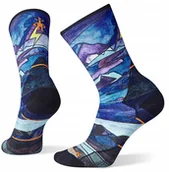 Skarpety termoaktywne - Smartwool W'S Athlete Edition Run Print Crew Socks, 150, S - miniaturka - grafika 1