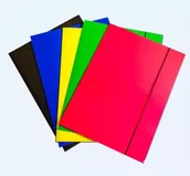 Teczki i skoroszyty - Teczka A4 kolorowa z gumką (10szt) - Wektor - miniaturka - grafika 1