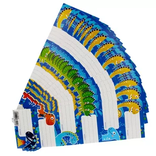 Naklejki Na Zeszyt Dino Starpak 494387 - Szkolne artykuły papiernicze - miniaturka - grafika 1