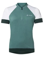 Koszulki rowerowe - Damska koszulka rowerowa VAUDE Altissimo Q-Zip Shirt Dusty moss 36 - miniaturka - grafika 1