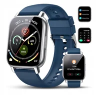 Smartwatch - Smartwatch Poounur Y6 1.85" Bluetooth funkcja telefonu niebieski - miniaturka - grafika 1