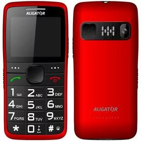 Aligator A675 Senior (A675RD) czerwony - Telefony komórkowe - miniaturka - grafika 1