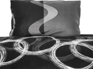 Pościel - Pościel z polaru z zamkiem błyskawicznym w kolorze szarym Poszewka na poduszkę i kołdrę 100% poliester 155x220 cm - miniaturka - grafika 1