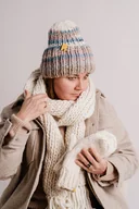 Apaszki i szaliki damskie - WOOLY długi wełniany szal- kolor do wyboru - miniaturka - grafika 1