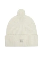 Czapki damskie - Calvin Klein Czapka Emblem Brushed LV04D8067G Écru - miniaturka - grafika 1