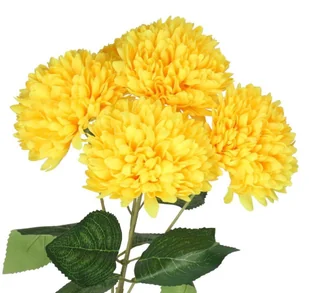 CHRYZANTEMA W BUKIECIE SZTUCZNE KWIATY JAK ŻYWE 45CM DUŻY BUKIET - Sztuczne kwiaty - miniaturka - grafika 1
