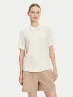 Koszule damskie - Tommy Hilfiger Koszula WW0WW44683 Beżowy Relaxed Fit - miniaturka - grafika 1