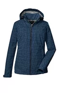 Kurtki damskie - Killtec Damska kurtka softshell / kurtka outdoorowa z odpinanym kapturem KOS 90 WMN SFTSHLL JCKT; granatowa, 38, 39140-000 - miniaturka - grafika 1