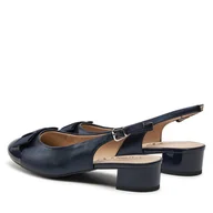 Sandały damskie - Sandały Caprice 9-29502-42 Navy Comb 866 - miniaturka - grafika 1
