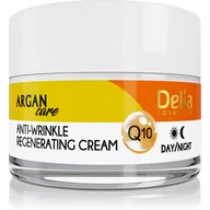 Kremy do twarzy - Delia Cosmetics Argan Care krem regenerujący przeciwzmarszczkowy z koenzymem Q10 50 ml - miniaturka - grafika 1