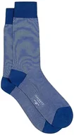 Skarpetki męskie - Hackett London Skarpety męskie Birds Eye, Niebieski (królewski niebieski), Small - miniaturka - grafika 1