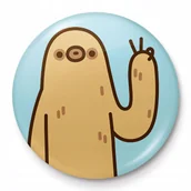 Plecaki - Przypinka do ubrań Pusheen Leniwiec Markowe przypinki do plecaka 2,5 cm - miniaturka - grafika 1