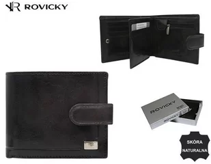 Skórzany Portfel Męski Z Systemem Rfid Zamykany Na Zatrzask Lumarko! - Portfele - miniaturka - grafika 1