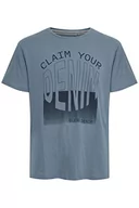 Koszulki męskie - Blend T-shirt męski, 184025 / niebieski (Copen Blue), M - miniaturka - grafika 1