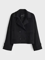 Kurtki damskie - OPUS Kurtka przejściowa w kolorze czarnym - miniaturka - grafika 1