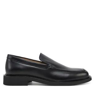 Mokasyny Calvin Klein Sq Rubber Onepiece Moccasin HM0HM01883 Czarny - Mokasyny męskie - miniaturka - grafika 1
