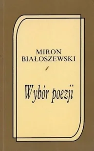 Białoszewski Wybór poezji - Poezja - miniaturka - grafika 1