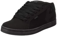 Sneakersy damskie - Etnies Fader Sneaker męskie czarne sneakersy niskie buty, Czarny 013 Black Dirty Wash, 45 EU - miniaturka - grafika 1