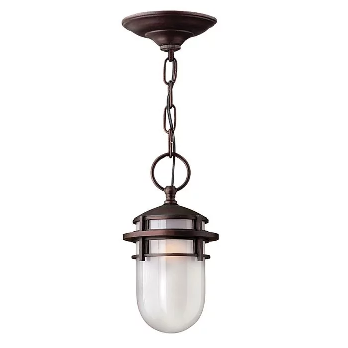 Elstead Lighting Reef 1Lt Chain Lantern Victorian Bronze HK/REEF8 VZ Lampa wisząca ogrodowa IP23 stylowa HK/REEF8 VZ)