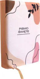 Okładka,ETUI na Biblię, Pismo Święte, z ulubionym CYTATEM , DEDYKACJĄ, wzór GAŁĄZKA, zamykana na gumkę - Dewocjonalia - miniaturka - grafika 1