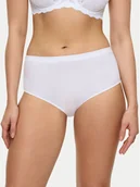 Majtki damskie - Triumph Figi klasyczne z wysokim stanem Sense Of Modal 10224787 Biały - miniaturka - grafika 1