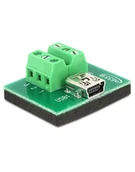 Adaptery i przejściówki - ADAPTER TERMINAL BLOCK 6PIN->MINI USBF DELOCK - miniaturka - grafika 1