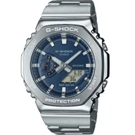 Zegarki męskie - Casio G-SHOCK G-STEEL zegarek na bransolecie granatowy GM-2110D-2BER  - miniaturka - grafika 1
