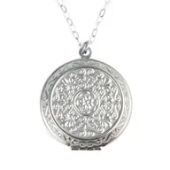 Naszyjniki - Naszyjnik z sekretnikiem ornamenty, stal chirurgiczna / JG. Projekt - miniaturka - grafika 1