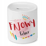 Skarbonki - Skarbonka Dla Kelnera na Urodziny Imieniny Prezent z Nadrukiem ze Zdjęciem + Opakowanie na prezent (wzór 04) - miniaturka - grafika 1