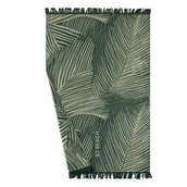 Ręczniki - Ręcznik plażowy 100x160 Fouta Palms Green zielony z frędzlami 220g/m2 Zwoltex - miniaturka - grafika 1
