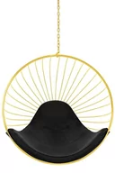 Fotele - King Home Wiszący złoty fotel Gabbia PH5994 - miniaturka - grafika 1