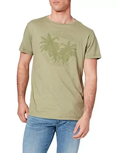 Blend Męski T-shirt, 170115_oil Green, S - Koszulki męskie - miniaturka - grafika 1